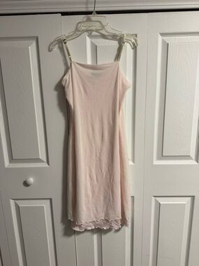 Vintage Tommy Hilfiger Pale Pink Chemise Slip Dress Babydoll Sleep